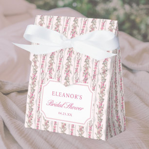 Ballotins Toile Coquette Fête des mariées Bow rose