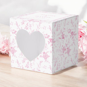 Ballotins Toile rose Vintage Mariage Floral