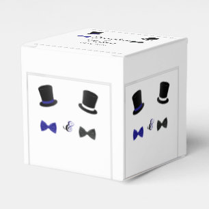 Ballotins Top Chapeaux et Bow Cravates Gay Wedding Favor Box