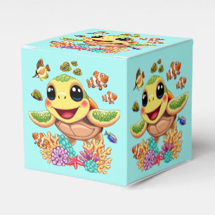Ballotins Tortue de mer Bébé heureux et mignonne personnage