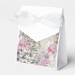 Ballotins Tour Eiffel floral de Paris de typo de rose