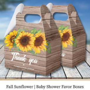 Ballotins Tournesol d'automne   Baby Shower