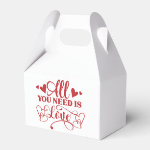 Ballotins Tout ce dont vous avez besoin est Love Typography 