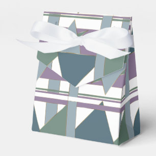 Ballotins Triangle géométrique Motif bleu violet vert