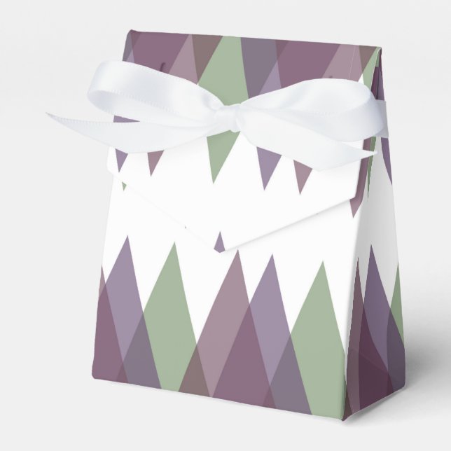 Ballotins Triangles mauve et vert (Verso)