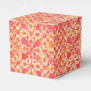 Ballotins Tribal Batik - orange, corail rose et fuchsia