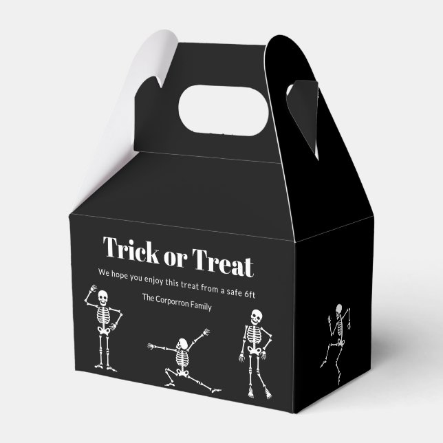 Ballotins Trick ou traiter Halloween Distances sociales (Verso)