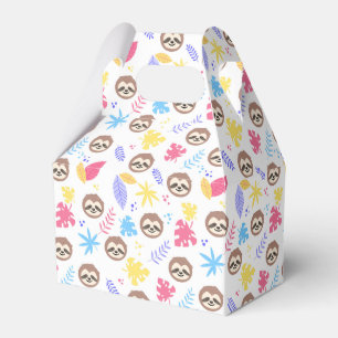 Ballotins Tropical Sloth & Motif Feuille