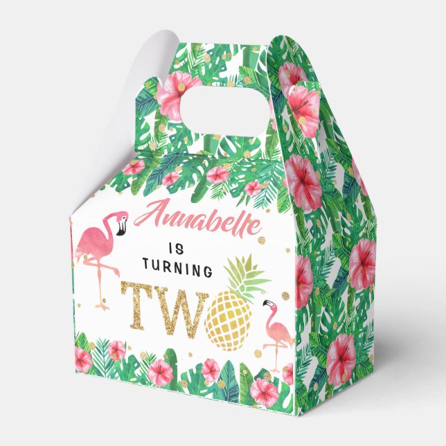 Ballotins Tropical Summer Beach Luau Girls 2e anniversaire (Verso)