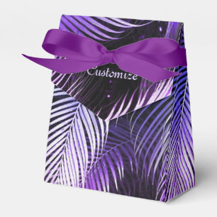 Ballotins Tropical Violet Palm Feuille Tente Ballotin
