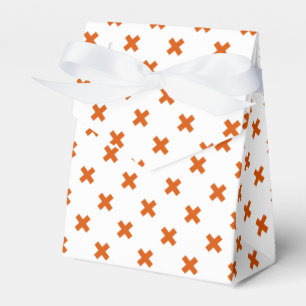 Ballotins Trucs de croix orange sur blanc