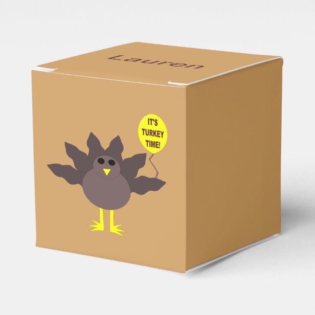 Ballotins Turquie Heure Thanksgiving Ballotin personnalisé (Verso)