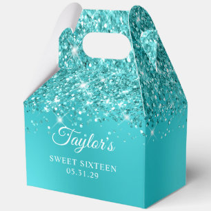 Ballotins Turquoise Bleu Pailleté Ombré Glam Sweet Seize Ans