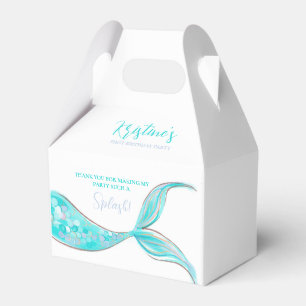 Ballotins Turquoise Mermaid Tail Thème Anniversaire Ballotin