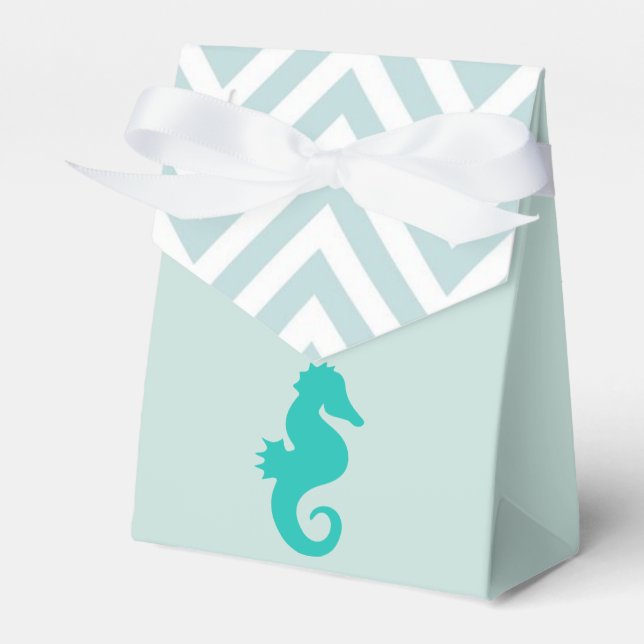 Ballotins Turquoise Seahorse Beach Thème Baby shower Balloti (Verso)