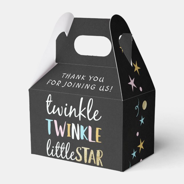 Ballotins Twinkle Little Star Confetti & Chalk Baby shower (Verso)