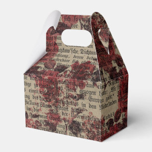 Ballotins Typographie papier journal Rose Vintage