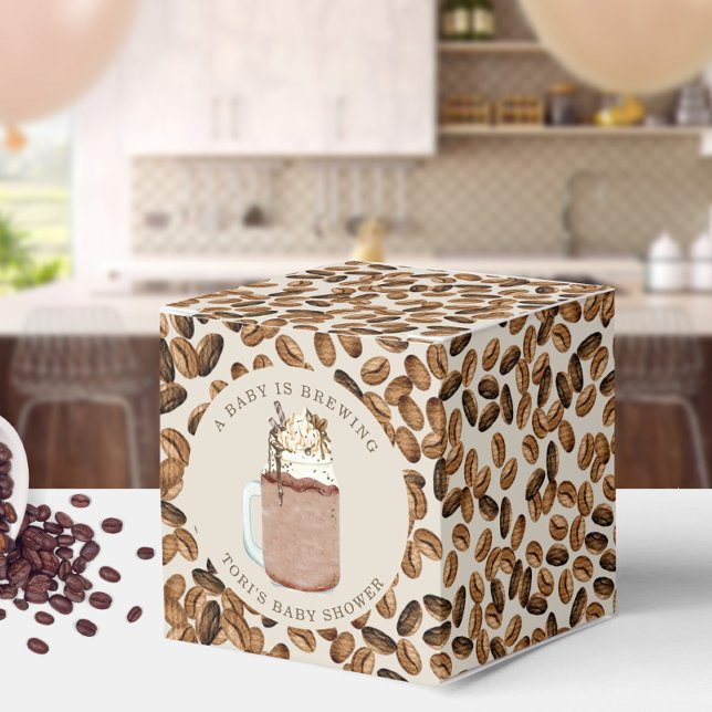 Ballotins Un Bébé brasse du Baby shower de fèves de café gla (Créateur téléchargé)