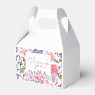 Ballotins Un bébé doux fille violet Baby shower boîte cadeau