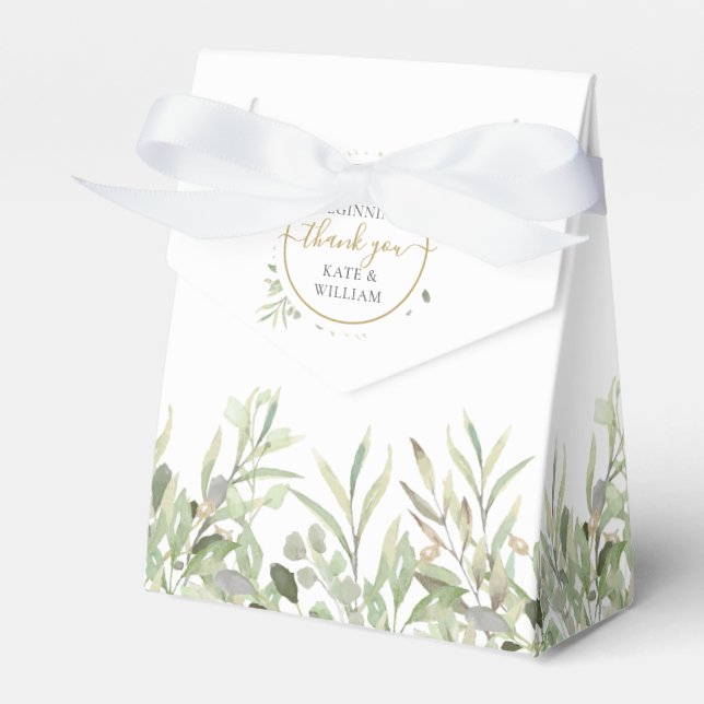 Ballotins Un doux début de verdure Mariage Merci or (Verso)