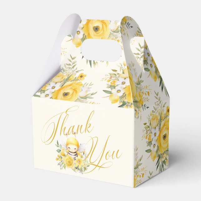 Ballotins Un doux petit miel Baby shower d'abeilles Merci (Verso)