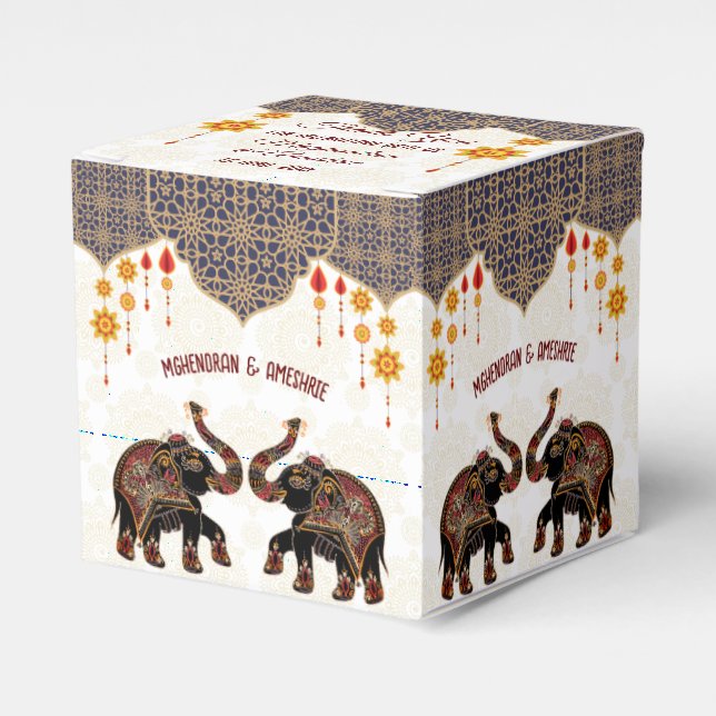 Ballotins Un éléphant indien originaire mariage indien perso (Verso)