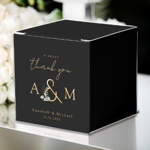 Ballotins Un Merci sucré ! Boîte d'esperluette Eucalyptus