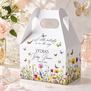 Ballotins Un petit Baby shower Fleur sauvage de papillon