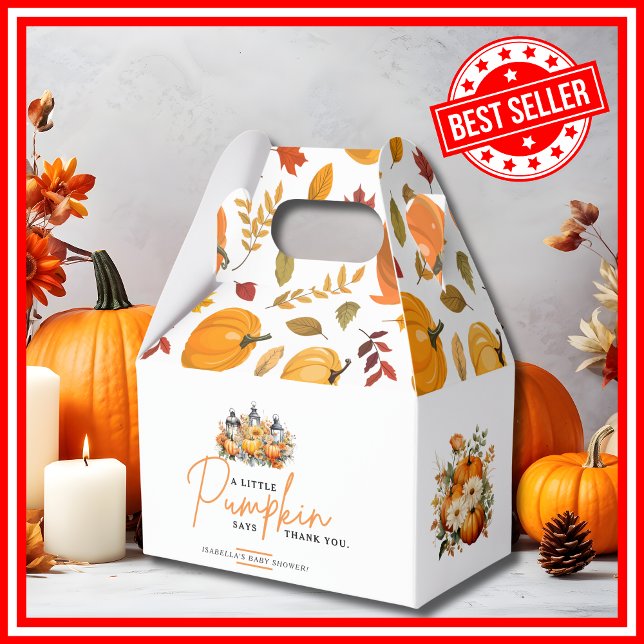 Ballotins Un Petit Citrouille Automne Automne Automne Baby s (
A Little Pumpkin is on the Way Fall Autumn Floral Baby Shower Favor Boxes)
