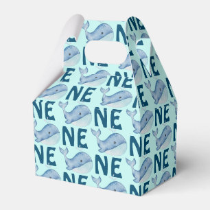 Ballotins Un premier Motif d'aquarelle de baleine d'annivers