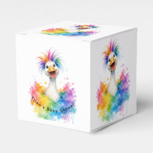 Ballotins Une Baby Shower Arc-en-Ciel "Une Oie Idiote"