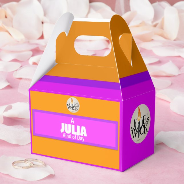 Ballotins Une impression de jour Julia avec le logo de Joe W (Mariage)