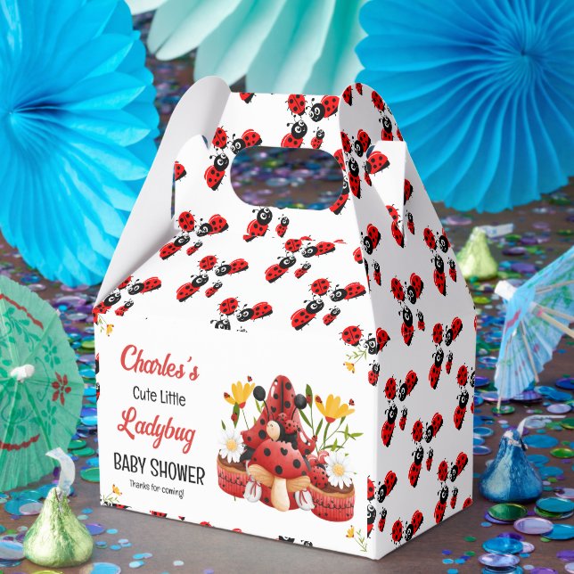 Ballotins Une Mignonne Petite Ladybug Est En Chemin De Baby  (Fête)