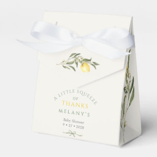 Ballotins Une pression de remerciements Baby Shower Citron C