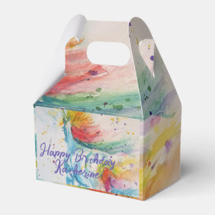 Ballotins Unicorn Aquarelle arc-en-ciel Filles d'anniversair