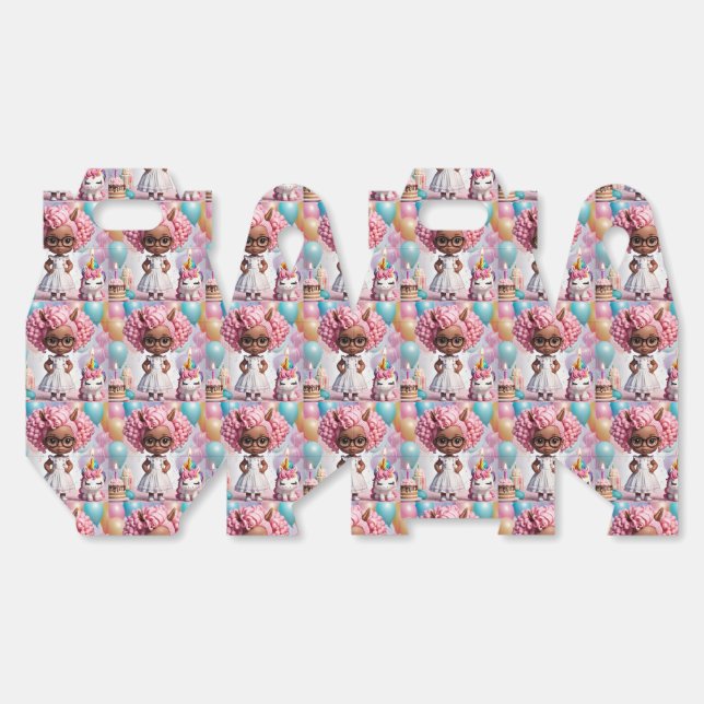 Ballotins Unicorn fille de la fête (Déplié)