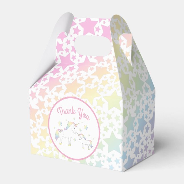 Ballotins Unicorne Baby shower Pastel Rainbow (Verso)