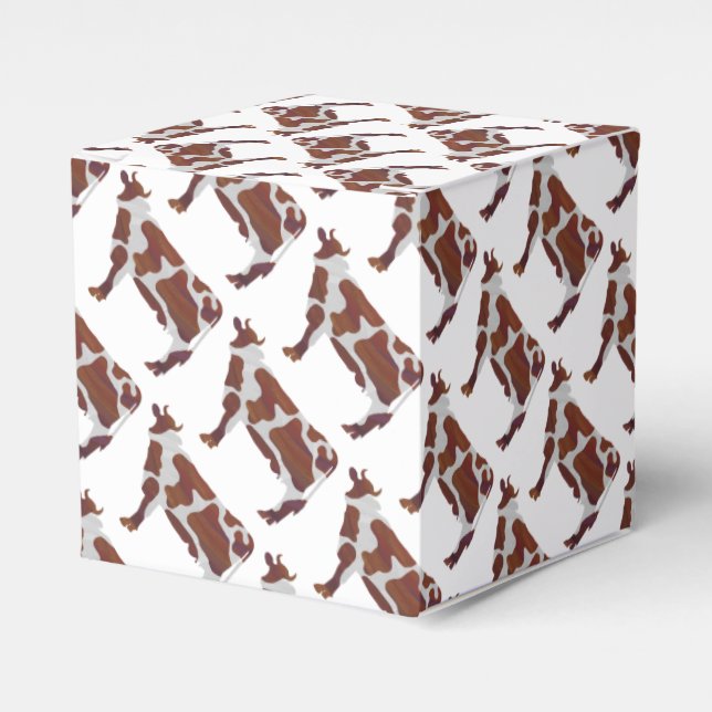 Ballotins Vache Brown et blanche Silhouette (Verso)