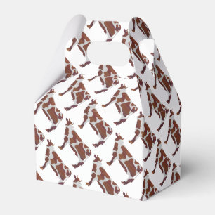 Ballotins Vache Brown et blanche Silhouette