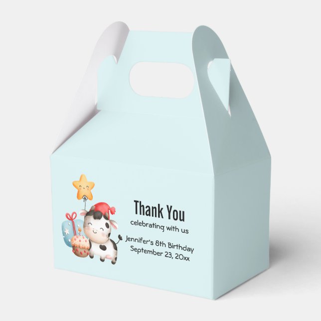 Ballotins Vache souriante mignonne adorable Anniversaire (Verso)