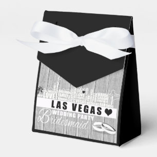 Ballotins Vegas Mariage idées cadeaux - Bois noir