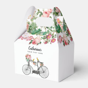 Ballotins Vélo Vintage Romantique Fleurs Oiseaux 