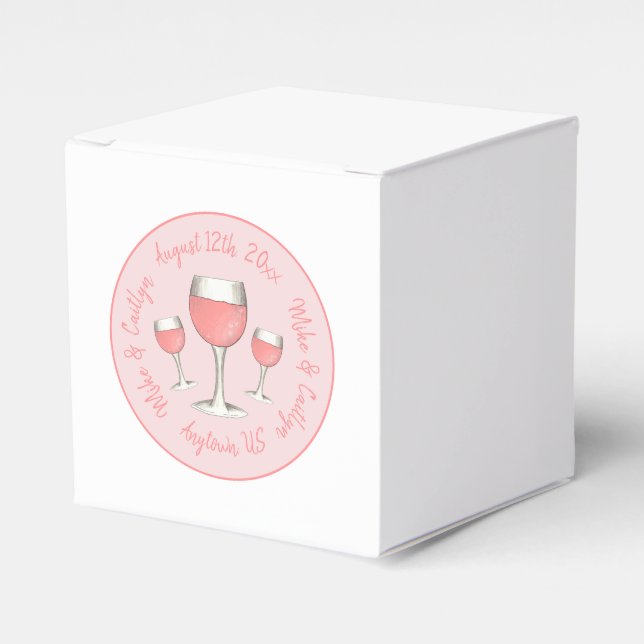 Ballotins Verre rose Rosé Blush Mariage Fête des mariées (Verso)