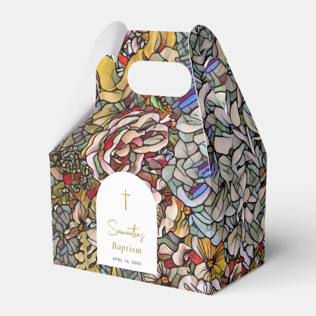 Ballotins Verre Trait Baptême Baptême Favoriser (Verso)