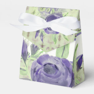 Ballotins Vert doux avec Motif Rose violet