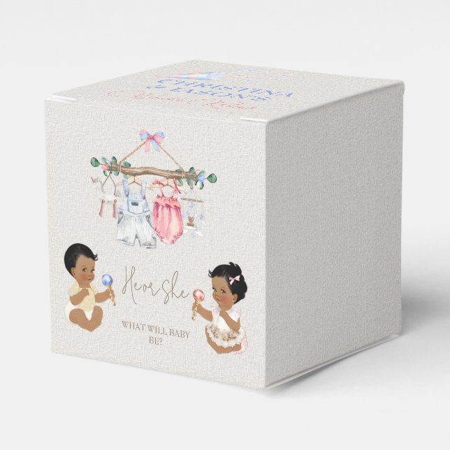 Ballotins Vêtements de bébé Genre Révéler ivoire rose bleu (Verso)