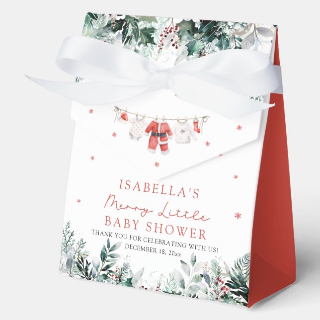 Ballotins Vêtements de Noël pour bébés Joyeux petit Baby sho (Recto)