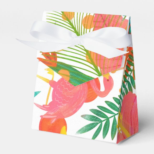 Ballotins Vibes tropicales Floral Feuille Summer Luau Party (Verso)