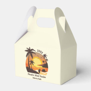 Ballotins Vintage Beach Sunset Vacation surf orange brown