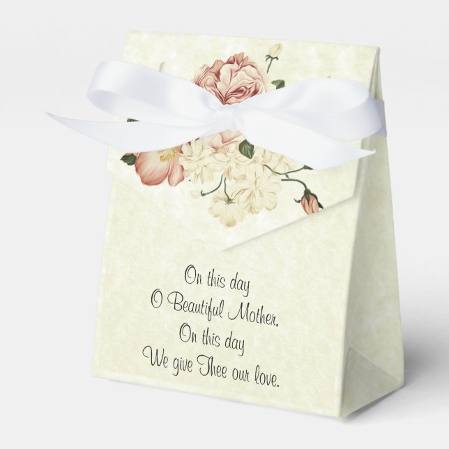 Ballotins Vintage catholique Sainte Vierge Marie (Verso)